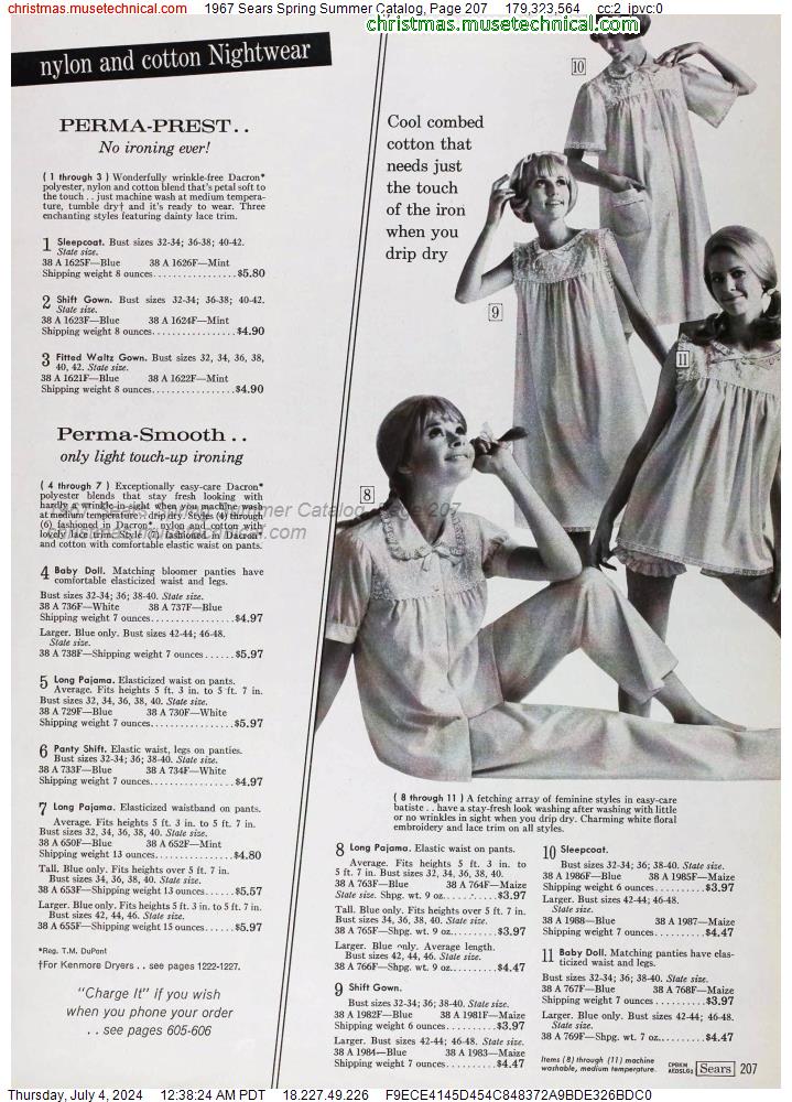 1967 Sears Spring Summer Catalog, Page 207