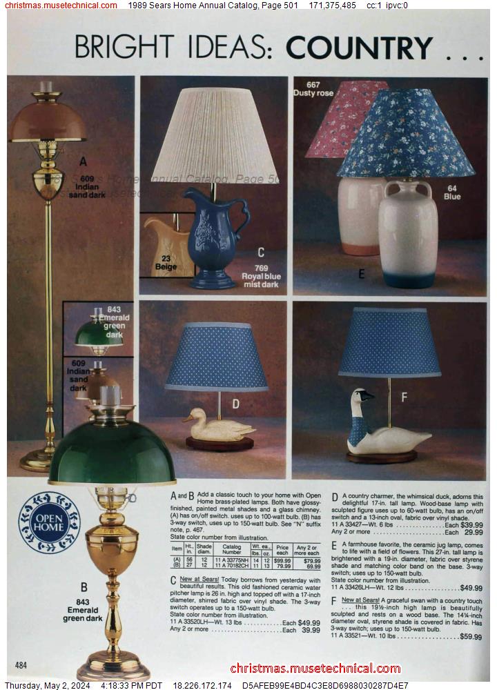 1989 Sears Home Annual Catalog, Page 501
