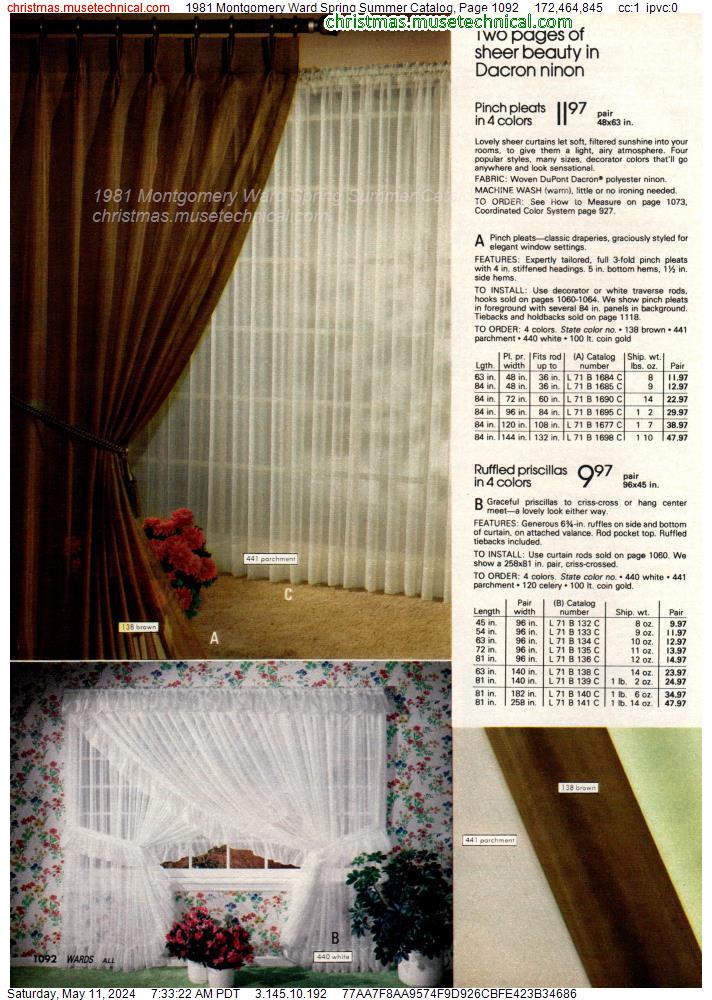 1981 Montgomery Ward Spring Summer Catalog, Page 1092