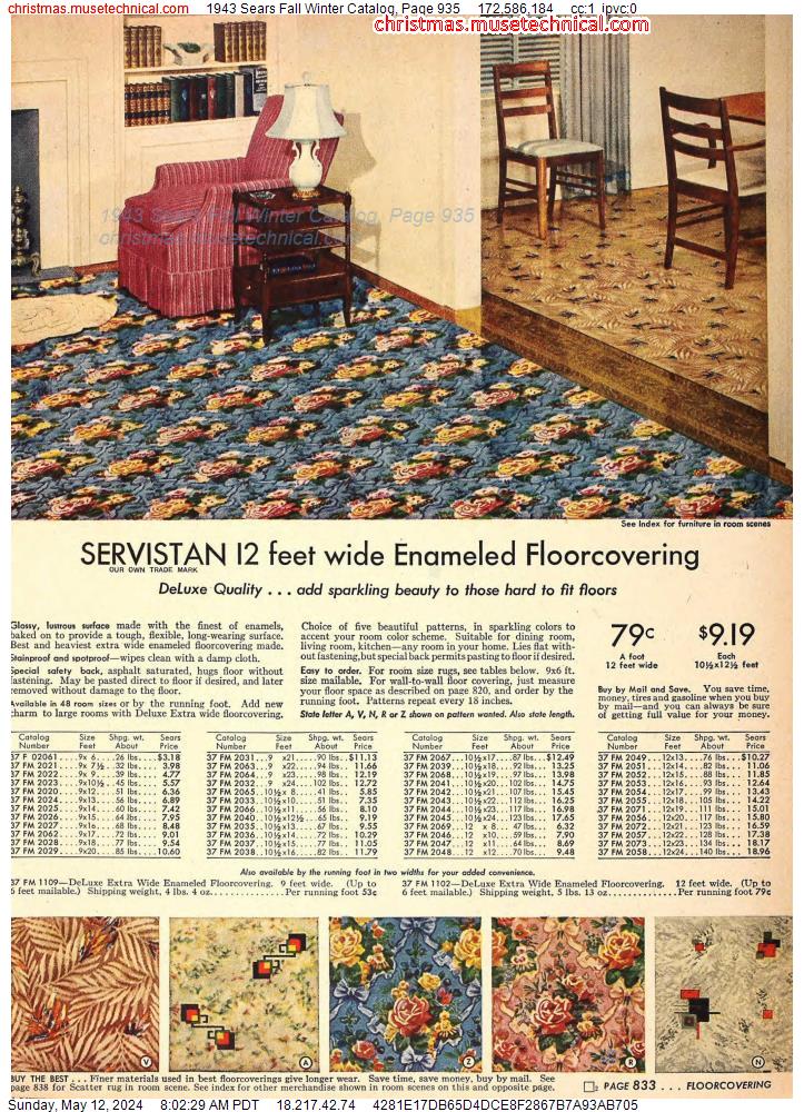 1943 Sears Fall Winter Catalog, Page 935