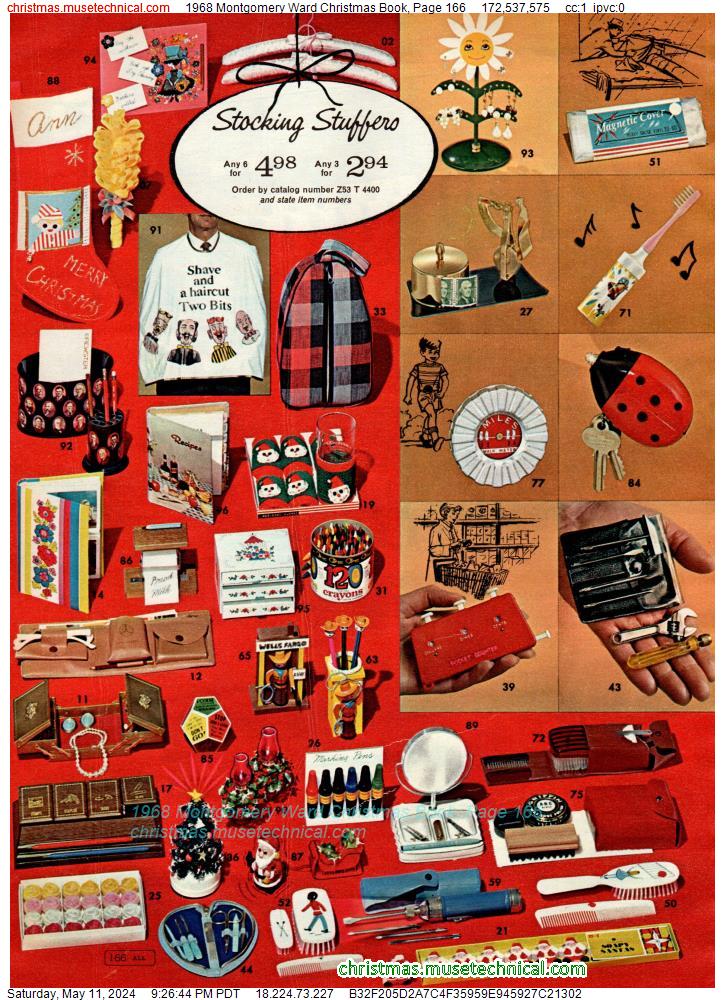 1968 Montgomery Ward Christmas Book, Page 166