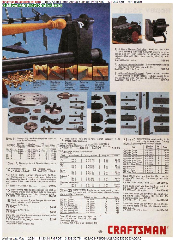 1989 Sears Home Annual Catalog, Page 686