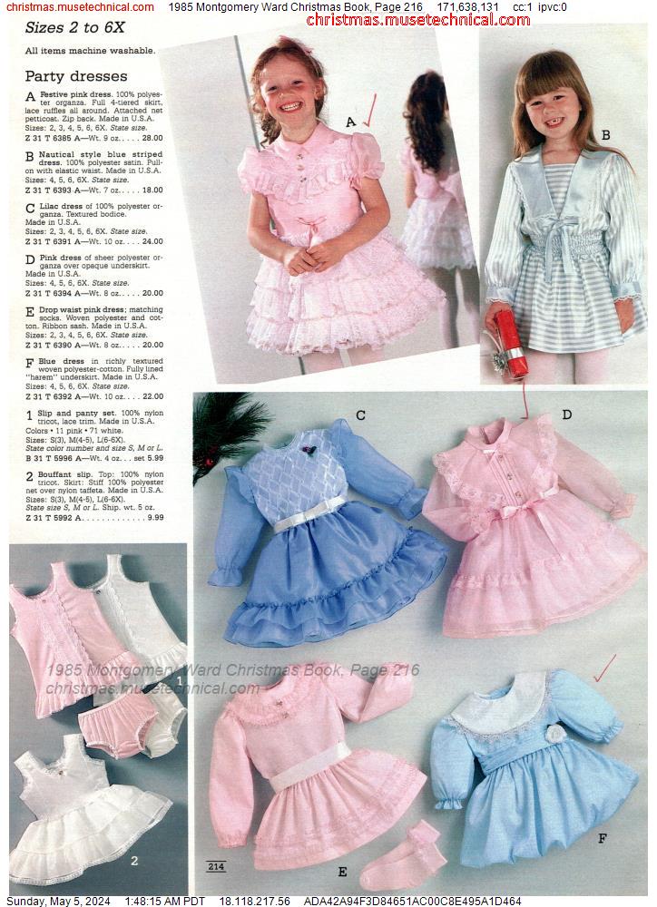 1985 Montgomery Ward Christmas Book, Page 216