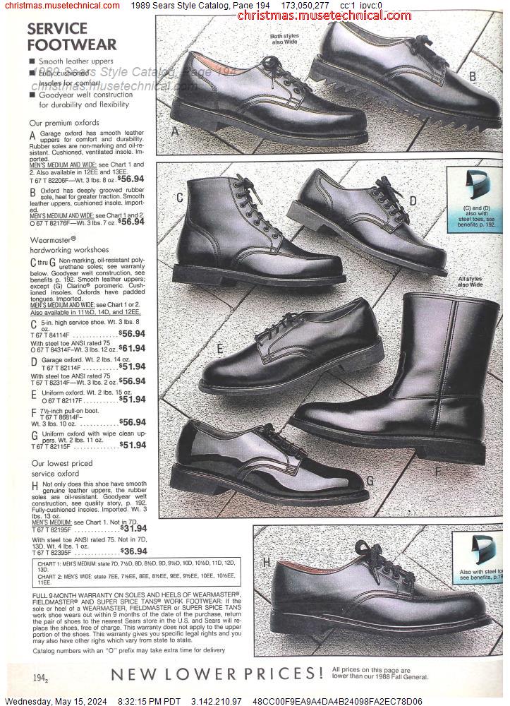 1989 Sears Style Catalog, Page 194