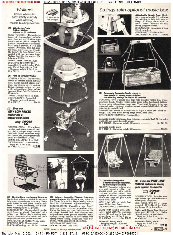 1982 Sears Spring Summer Catalog, Page 321