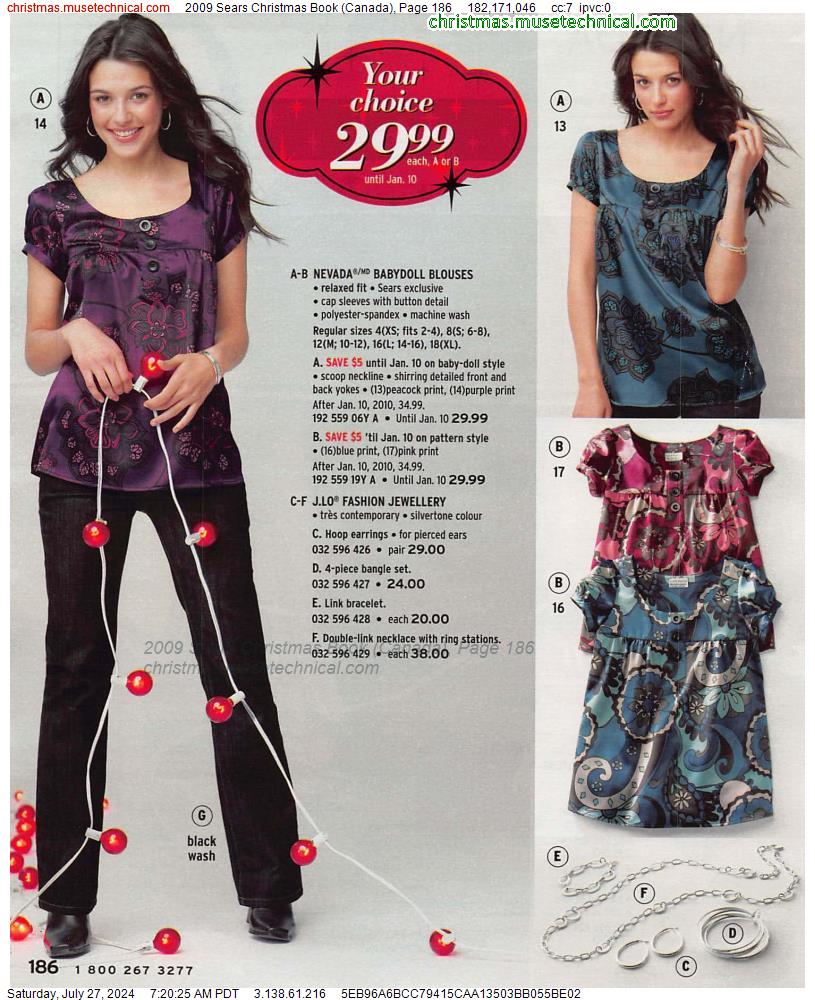 2009 Sears Christmas Book (Canada), Page 186
