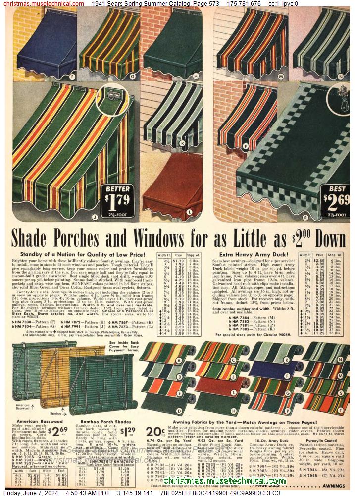 1941 Sears Spring Summer Catalog, Page 573