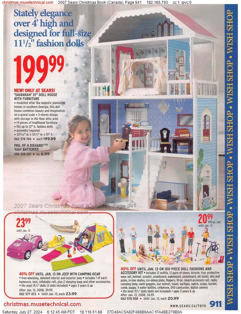 2007 Sears Christmas Book (Canada), Page 941