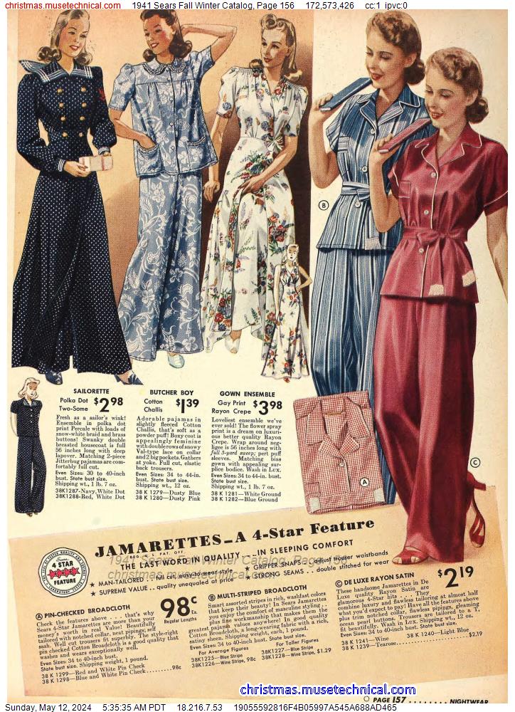 1941 Sears Fall Winter Catalog, Page 156