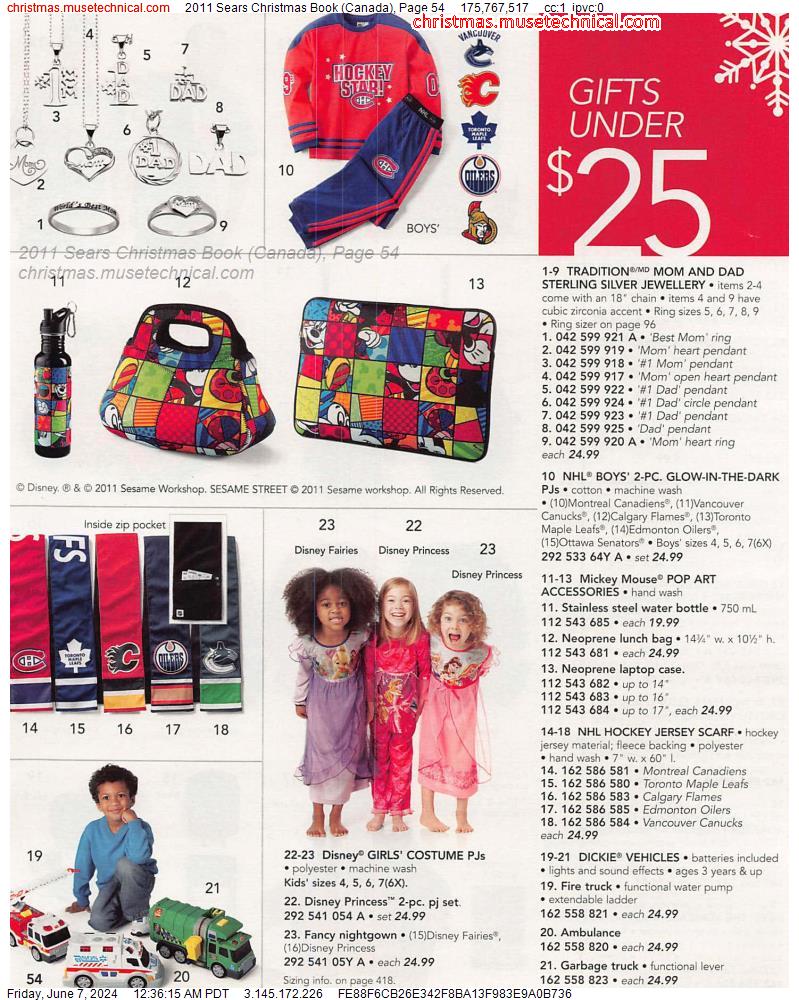 2011 Sears Christmas Book (Canada), Page 54