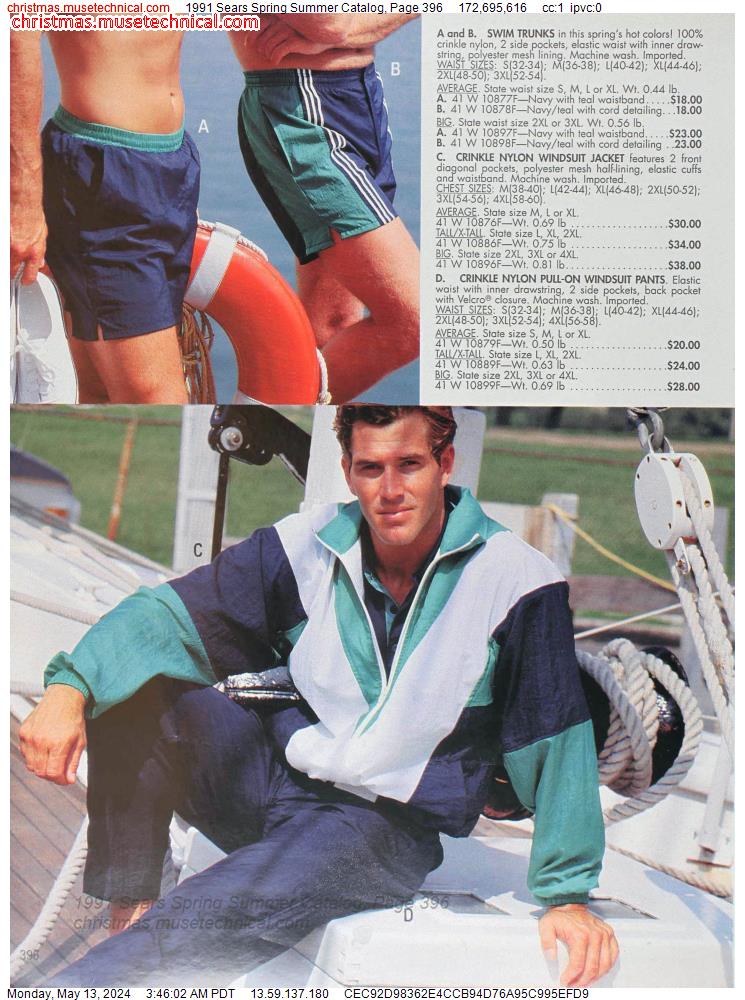 1991 Sears Spring Summer Catalog, Page 396