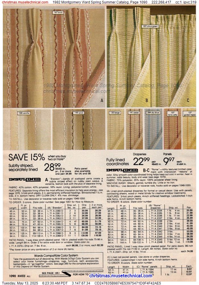 1982 Montgomery Ward Spring Summer Catalog, Page 1090