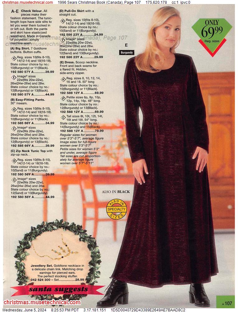 1996 Sears Christmas Book (Canada), Page 107