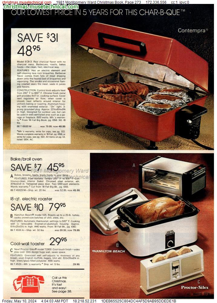 1981 Montgomery Ward Christmas Book, Page 273