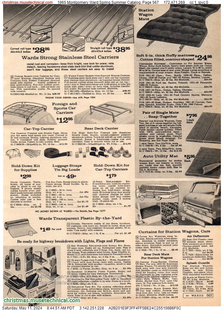 1965 Montgomery Ward Spring Summer Catalog, Page 567