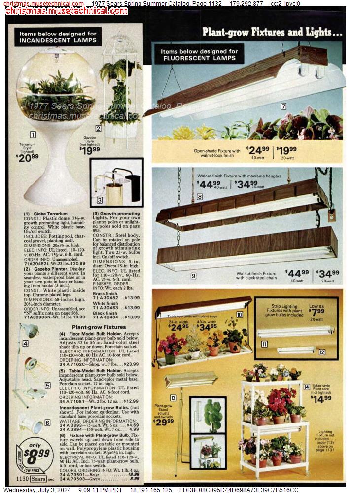 1977 Sears Spring Summer Catalog, Page 1132