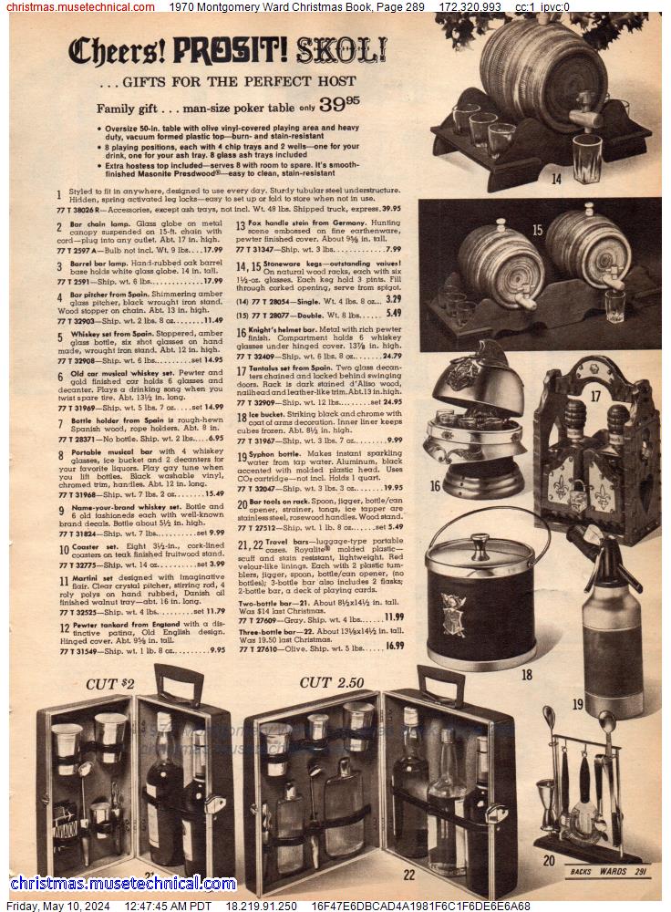 1970 Montgomery Ward Christmas Book, Page 289
