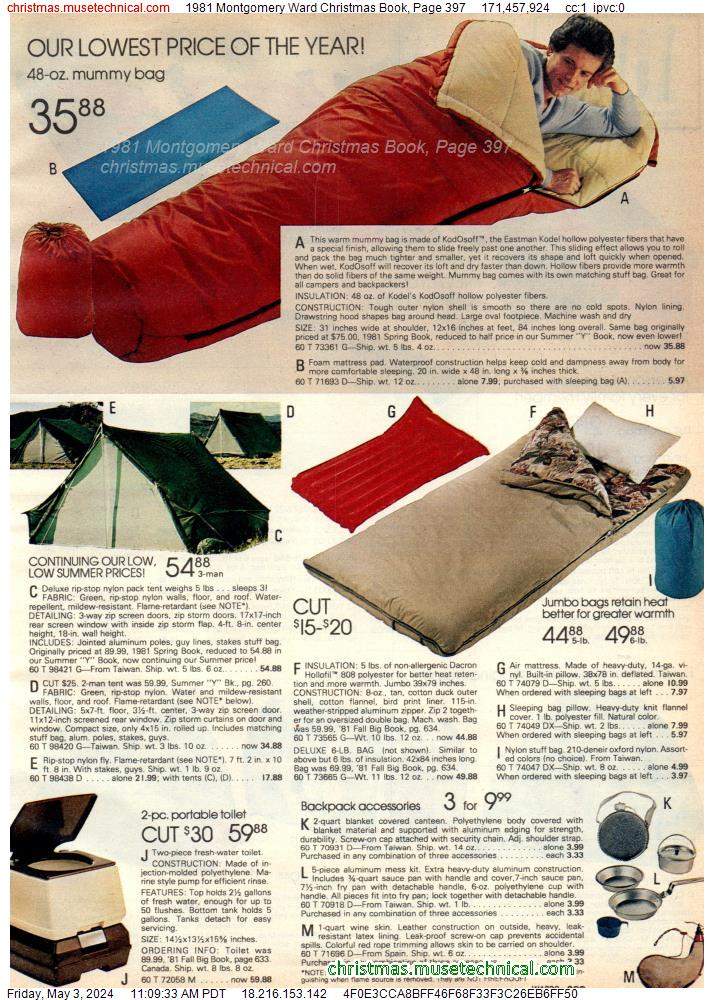 1981 Montgomery Ward Christmas Book, Page 397