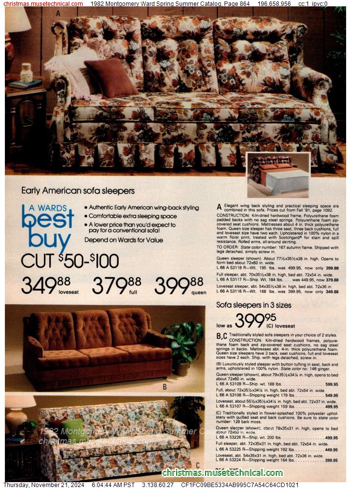 1982 Montgomery Ward Spring Summer Catalog, Page 864