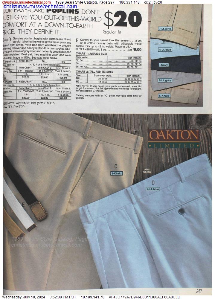 1989 Sears Style Catalog, Page 297