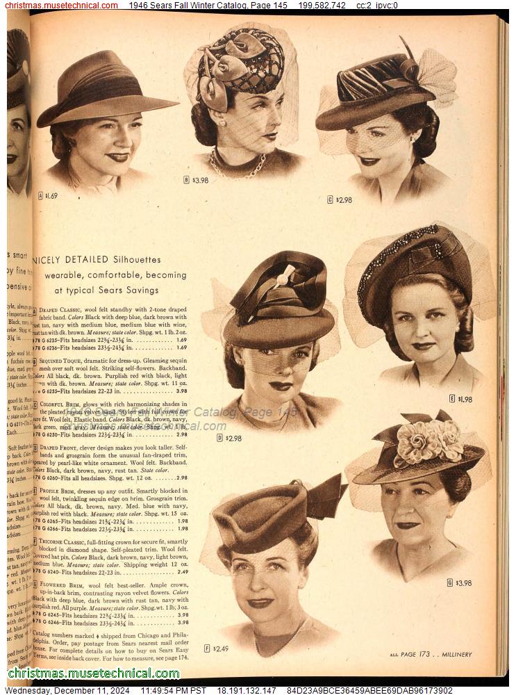 1946 Sears Fall Winter Catalog, Page 145