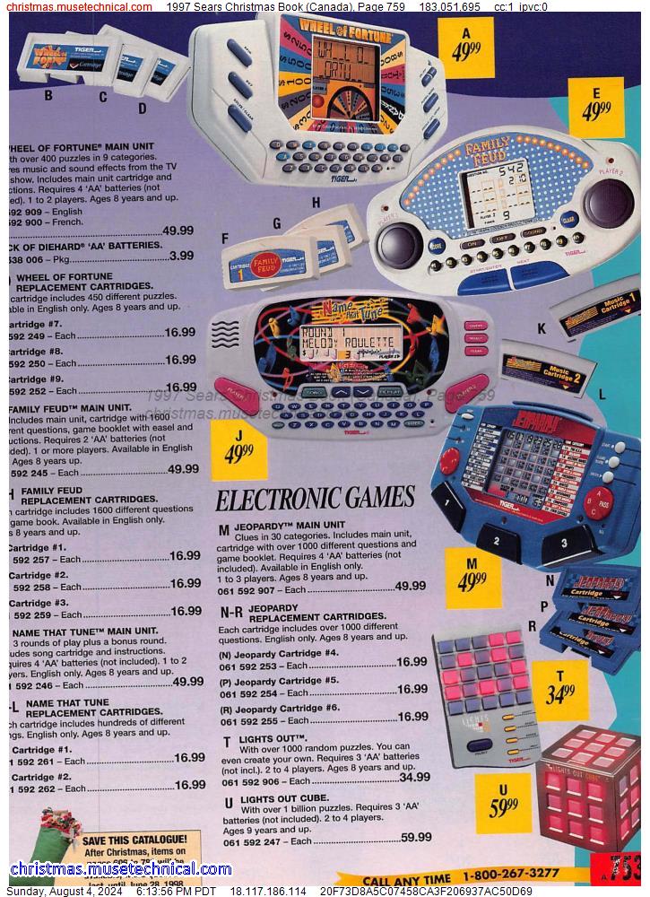 1997 Sears Christmas Book (Canada), Page 759