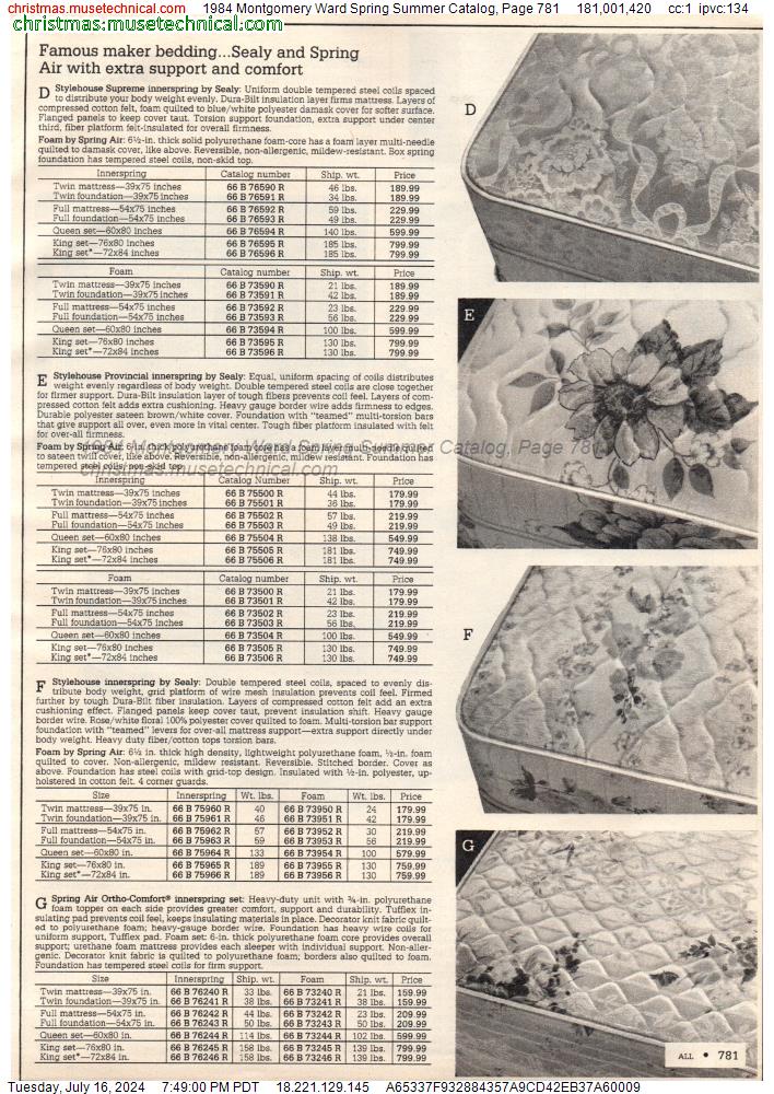 1984 Montgomery Ward Spring Summer Catalog, Page 781