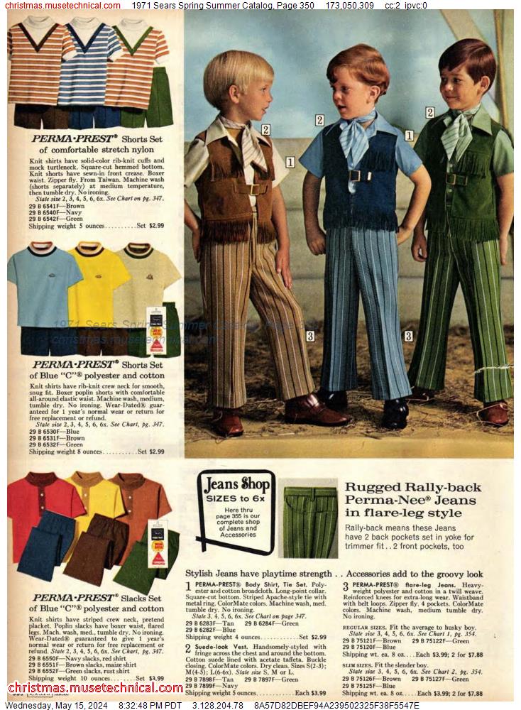 1971 Sears Spring Summer Catalog, Page 350