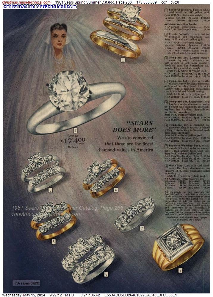 1961 Sears Spring Summer Catalog, Page 266