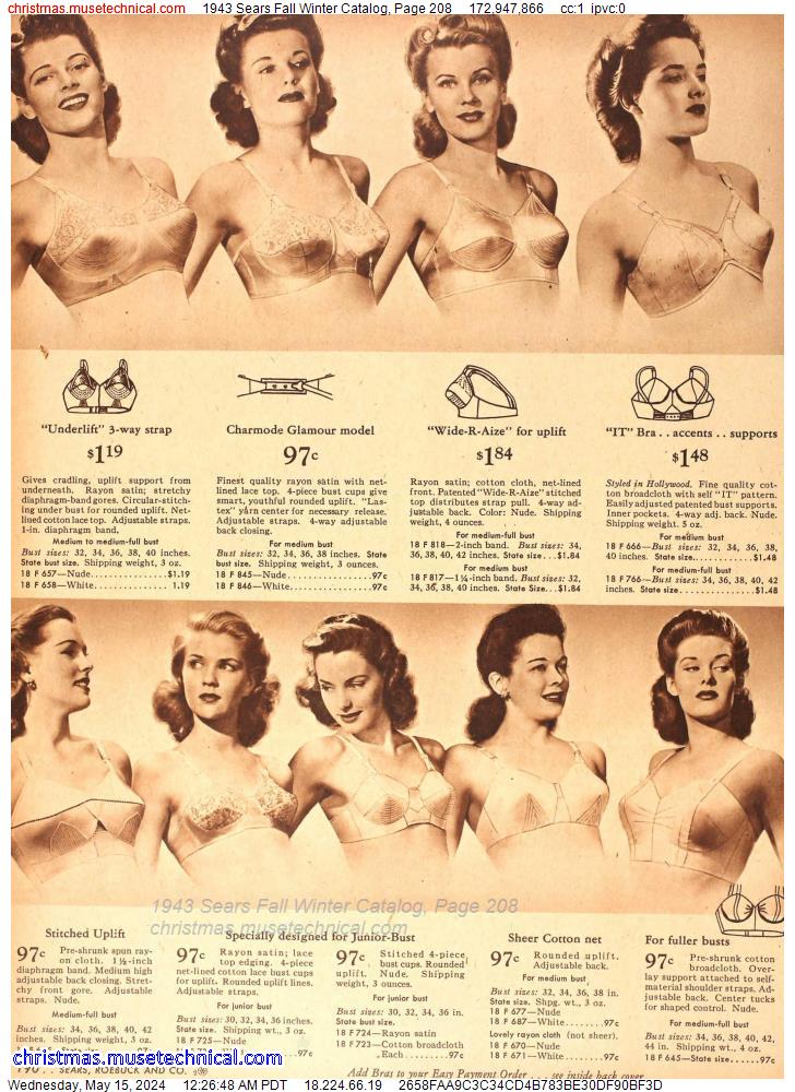 1943 Sears Fall Winter Catalog, Page 208