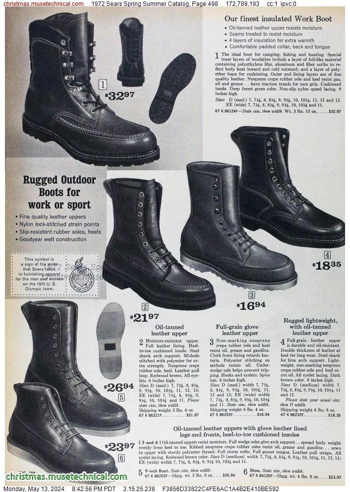 1972 Sears Spring Summer Catalog, Page 498
