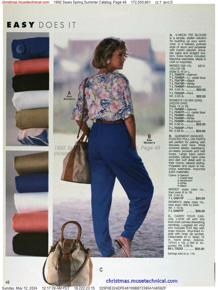 1992 Sears Spring Summer Catalog, Page 48