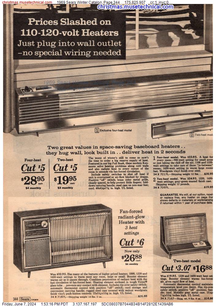 1969 Sears Winter Catalog, Page 344