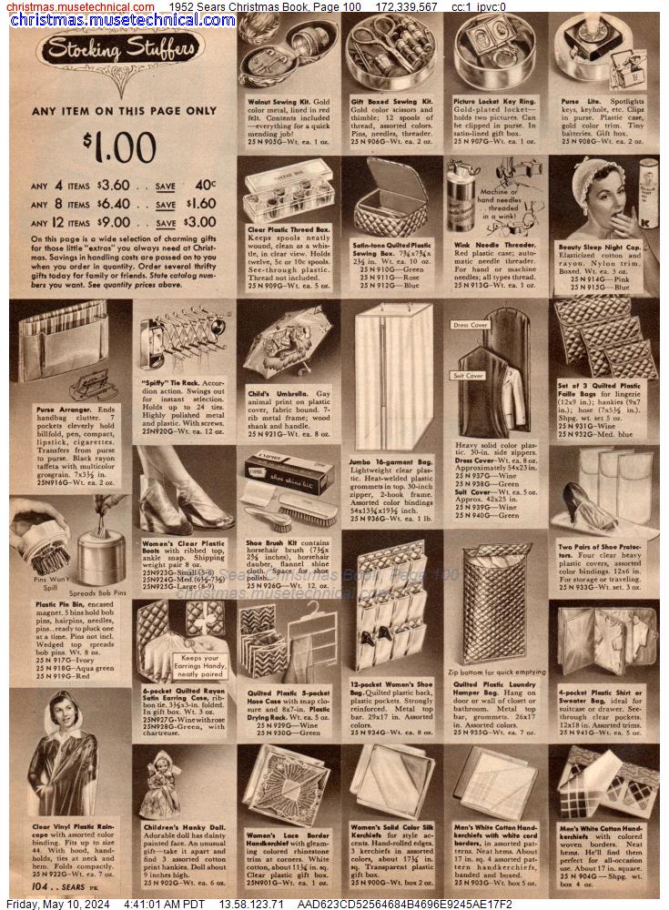 1952 Sears Christmas Book, Page 100