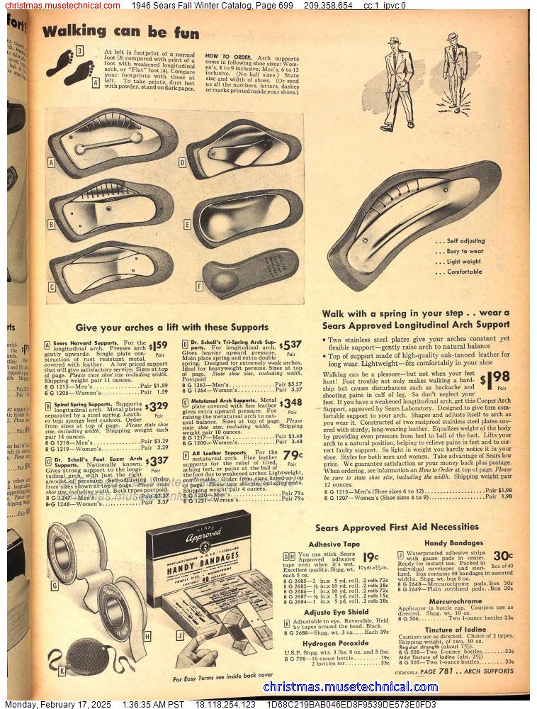 1946 Sears Fall Winter Catalog, Page 699