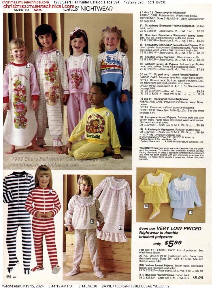 1983 Sears Fall Winter Catalog, Page 594