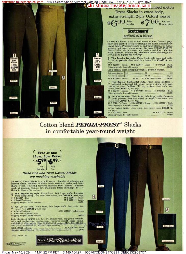 1971 Sears Spring Summer Catalog, Page 284