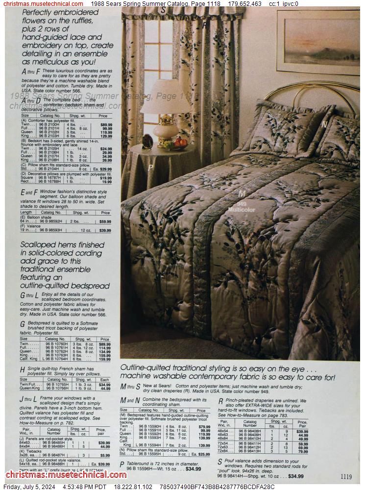 1988 Sears Spring Summer Catalog, Page 1118