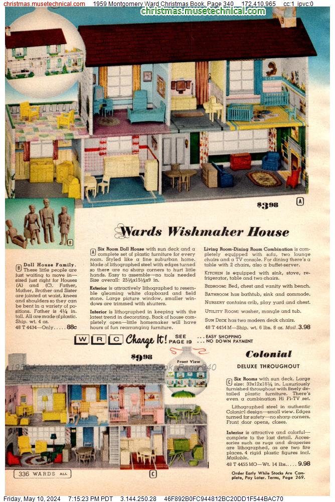 1959 Montgomery Ward Christmas Book, Page 340