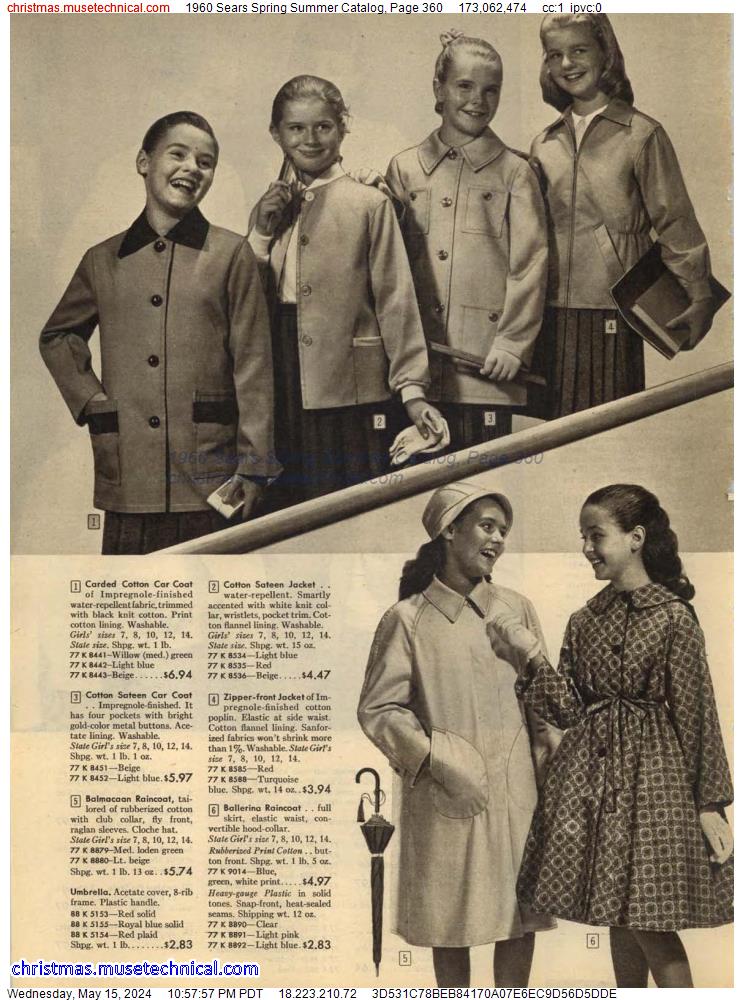 1960 Sears Spring Summer Catalog, Page 360