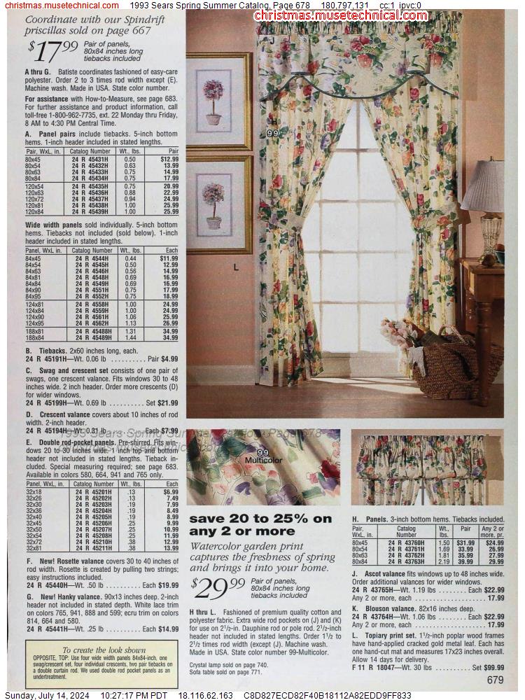 1993 Sears Spring Summer Catalog, Page 678
