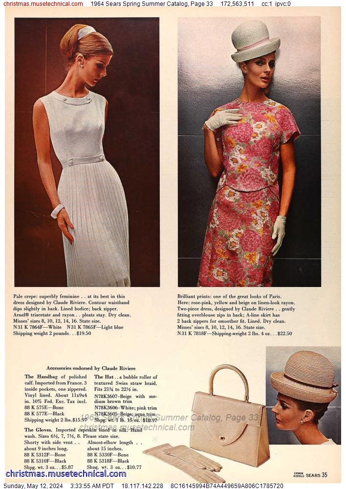 1964 Sears Spring Summer Catalog, Page 33