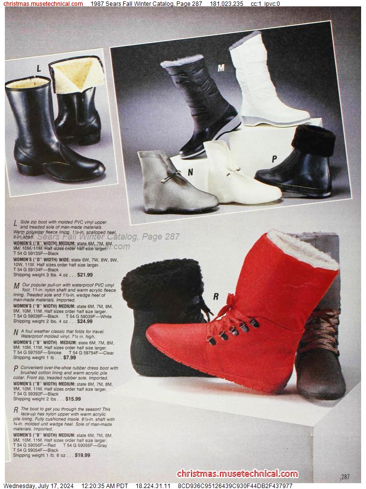 1987 Sears Fall Winter Catalog, Page 287