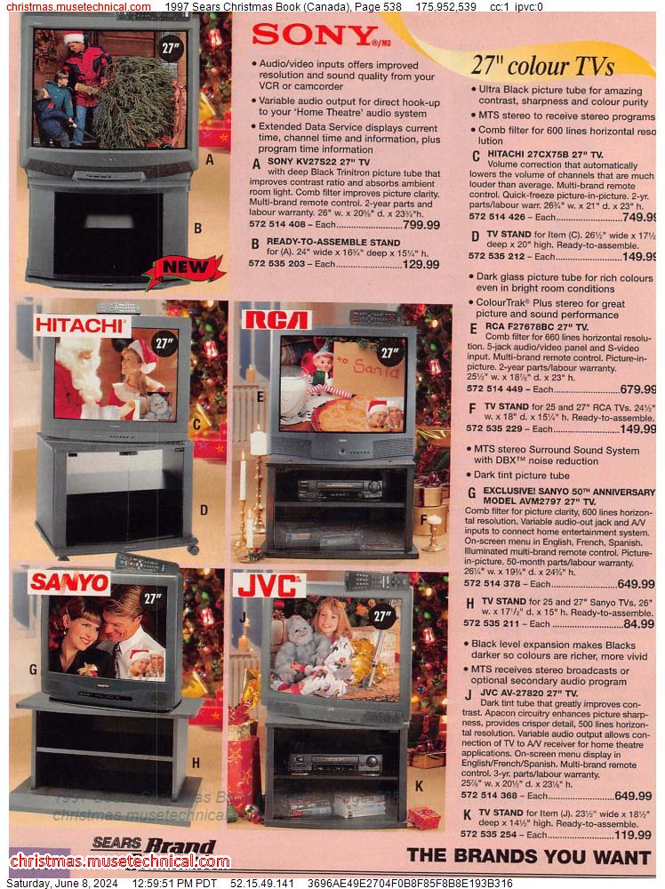 1997 Sears Christmas Book (Canada), Page 538
