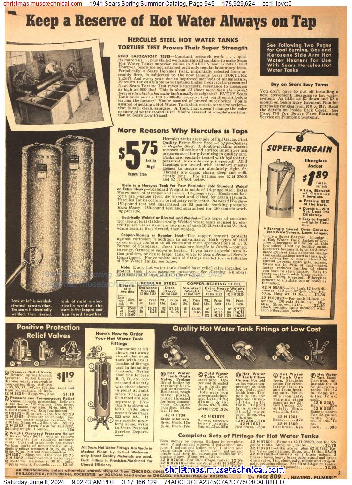1941 Sears Spring Summer Catalog, Page 945
