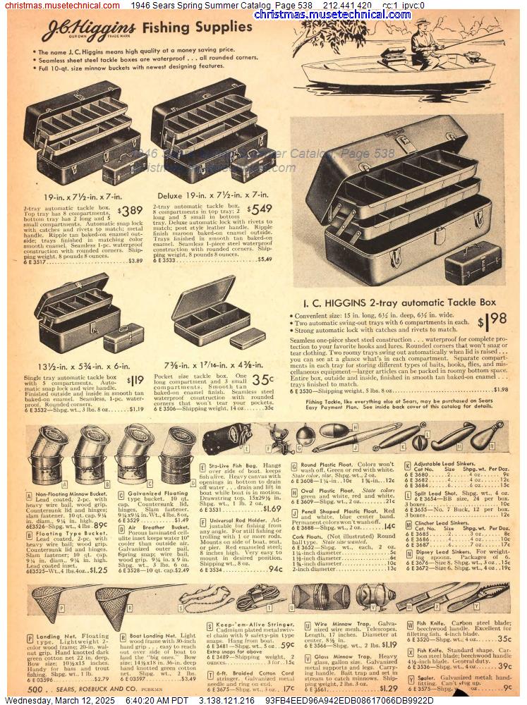 1946 Sears Spring Summer Catalog, Page 538