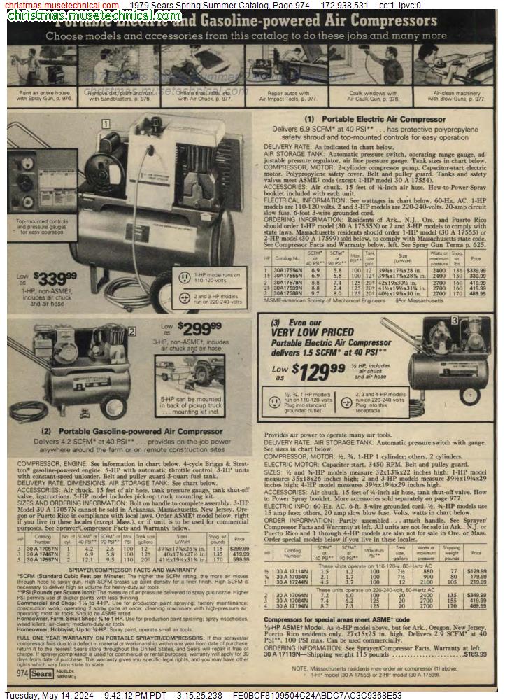 1979 Sears Spring Summer Catalog, Page 974