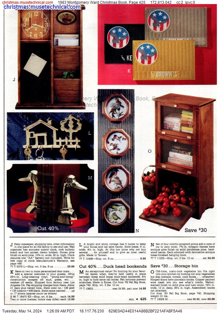 1983 Montgomery Ward Christmas Book, Page 425