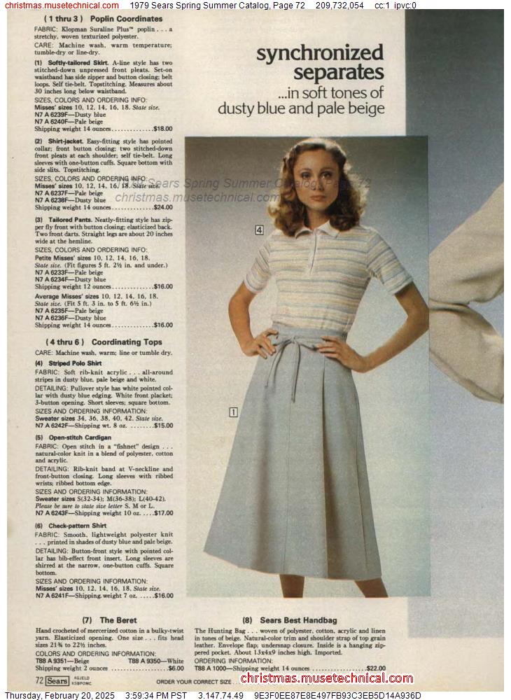 1979 Sears Spring Summer Catalog, Page 72