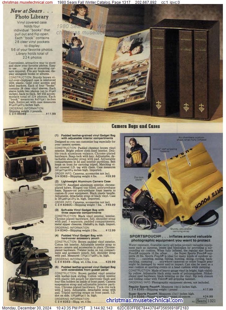 1980 Sears Fall Winter Catalog, Page 1317